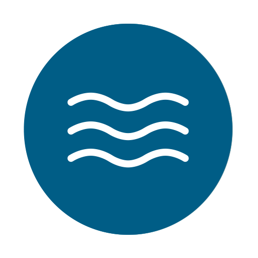 Symbol für Abwasserentsorgung (Wellen)