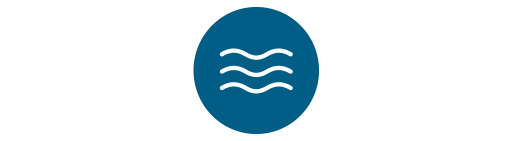 Symbol für Abwasserentsorgung (Wellen)
